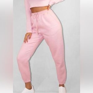 Pink Missguided Oversized 90's Joggers